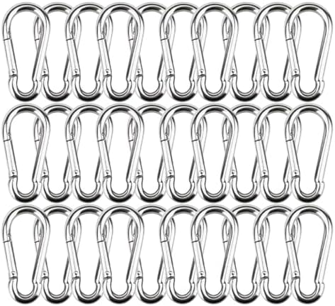 3 Csomag Tavaszi Karabiner M4 1,57 Hüvelyk Rozsdamentes Acél 34 Karabiner Klipsz Kulcstartó Nehéz Teherbírású Gyors Kapcsoló Horgok Kempingezéshez, Túrázáshoz, Szabadtéri Tevékenységekhez és Edzőteremhez  |  Pattintások Pattintások Pattintások