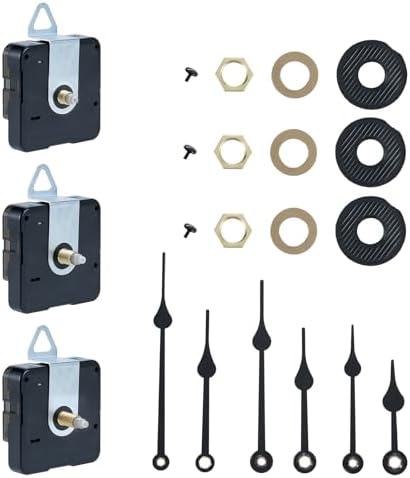 3 db Óra Mechanizmus Csere Akkumulátorral Működő Óra Készlet Óra Mutatókkal Csendes Óra Alkatrész Tengely Hossz 12 mm, 16 mm és 23 mm  |  Óraalkatrészek Óraalkatrészek Óraalkatrészek