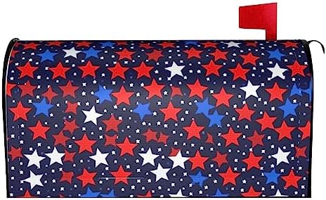 Amerikai Zászló Retro Kék és Piros Csillagok Magnetikus Postaláda Borítók, Levél Borítók Kertbe, Udvarra, Otthoni Dekoráció Nagy Méretben 25″ H x 21″ Sz  |  Postaládák és kiegészítők Postaládák és kiegészítők Postaládák és kiegészítők