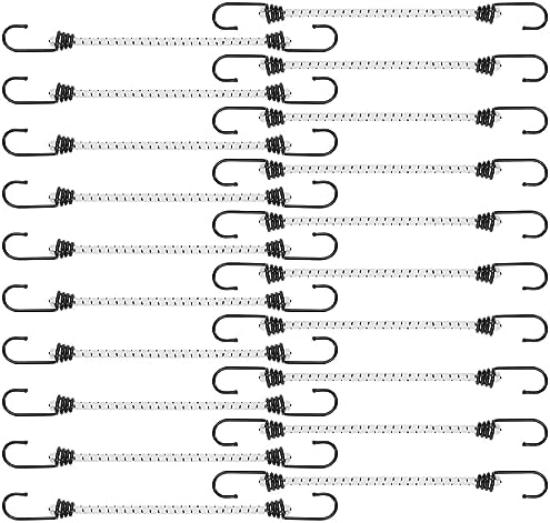 Bungee Kötél Horgokkal 6 Hüvelyk, Kicsi UV-álló Horgos Bungee Kötél Kemping Ponyvák Rögzítéséhez, Kültéri Nehéz Kivitel – 20 Darabos Csomag  |  Sátrak és rögzítők Sátrak és rögzítők Sátrak és rögzítők