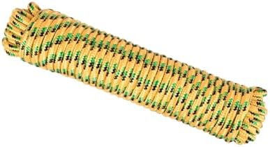 Dt-Rope Gyémánt Fonatú Polipropilén Kötél, 3/8 Inch X 100 Ft Minden Célra Használható Kötél, Használati Zsinór, Rögzítés, Húzás, Csomózás, Belső és Külső Használatra, Kempingezés, Függőágy Akasztása, Pináta (Sárga-Multicolor)  |  Sátrak és rögzítők Sátrak és rögzítők Sátrak és rögzítők