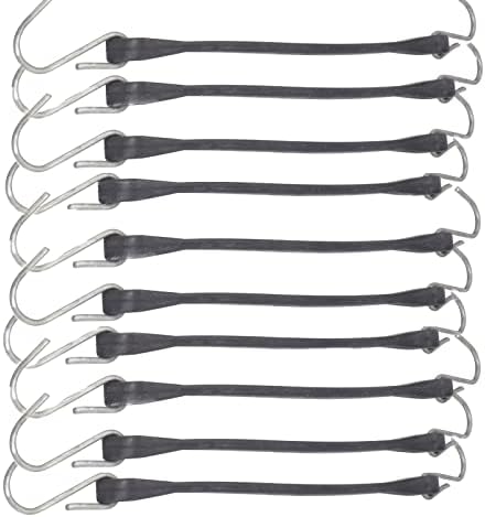 Gumi Bungee Kötél Horgokkal 10 Darab 9″ (Max 14″ Nyújtás) Nehéz Teherbírású Gumi Ponyva Szíjak Ponyva Rögzítő Bungee Kötél Szíjak Ponyva Fedésekhez, Vászon Sátorokhoz, Motorkerékpárokhoz és Teheráruhoz  |  Sátrak és rögzítők Sátrak és rögzítők Sátrak és rögzítők