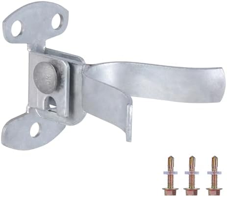 Lánckerítés Kapu Zár Csavarokkal, 1-3/8″ Fali Rögzítésű (Lapos Hátú) Villás Kapuzár Padlock Nyílással, Lánckerítés Alkatrészek Kapu Hardver Kapu Zárak Kültéri Kerítéshez – Oszlopra vagy Falra Szerelhető  |  Kaputechnika Kaputechnika Kaputechnika