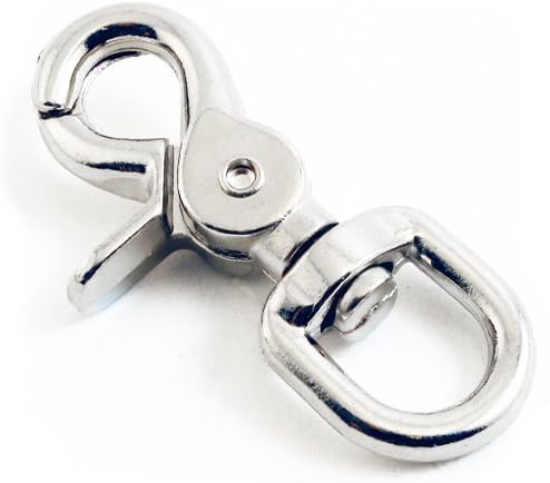 Minőségi Króm 2-3/4″ Kioldó Karabiner 5/8″ Forgó Szem – Nagyszerű Kutyapórázokhoz, Táskaszíjakhoz  |  Pattintások Pattintások Pattintások