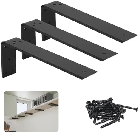 Pulttámogató Konzolok, 3-Darabos 16″ Szilárd, Nehéz Acél Rejtett L-Alakú Konyhai Sziget Pulttámogatók Gránit, Quartz, Márvány, Beton és Laminált Pult DIY Projektekhez  |  Polc tartók és támaszok Polc tartók és támaszok Polc tartók és támaszok